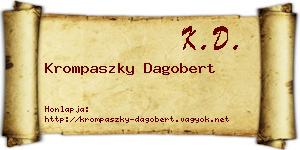 Krompaszky Dagobert névjegykártya